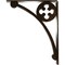 Ekena Millwork Crawley Wrought Iron Bracket, (Triple center brace), Antiqued Brass 2"W x 10"D x 12"H BKTM02X10X12TCRABS - alternate 7